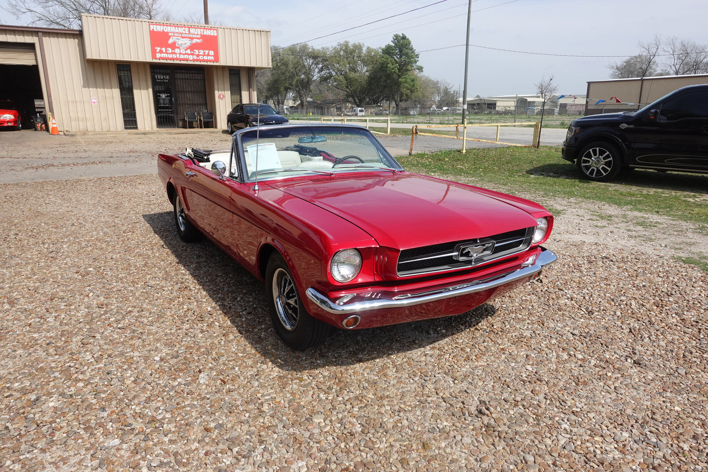 65 Mustang Convertible Red