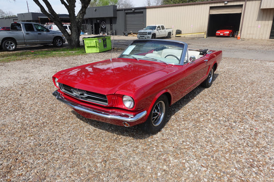 65 Mustang Convertible Red