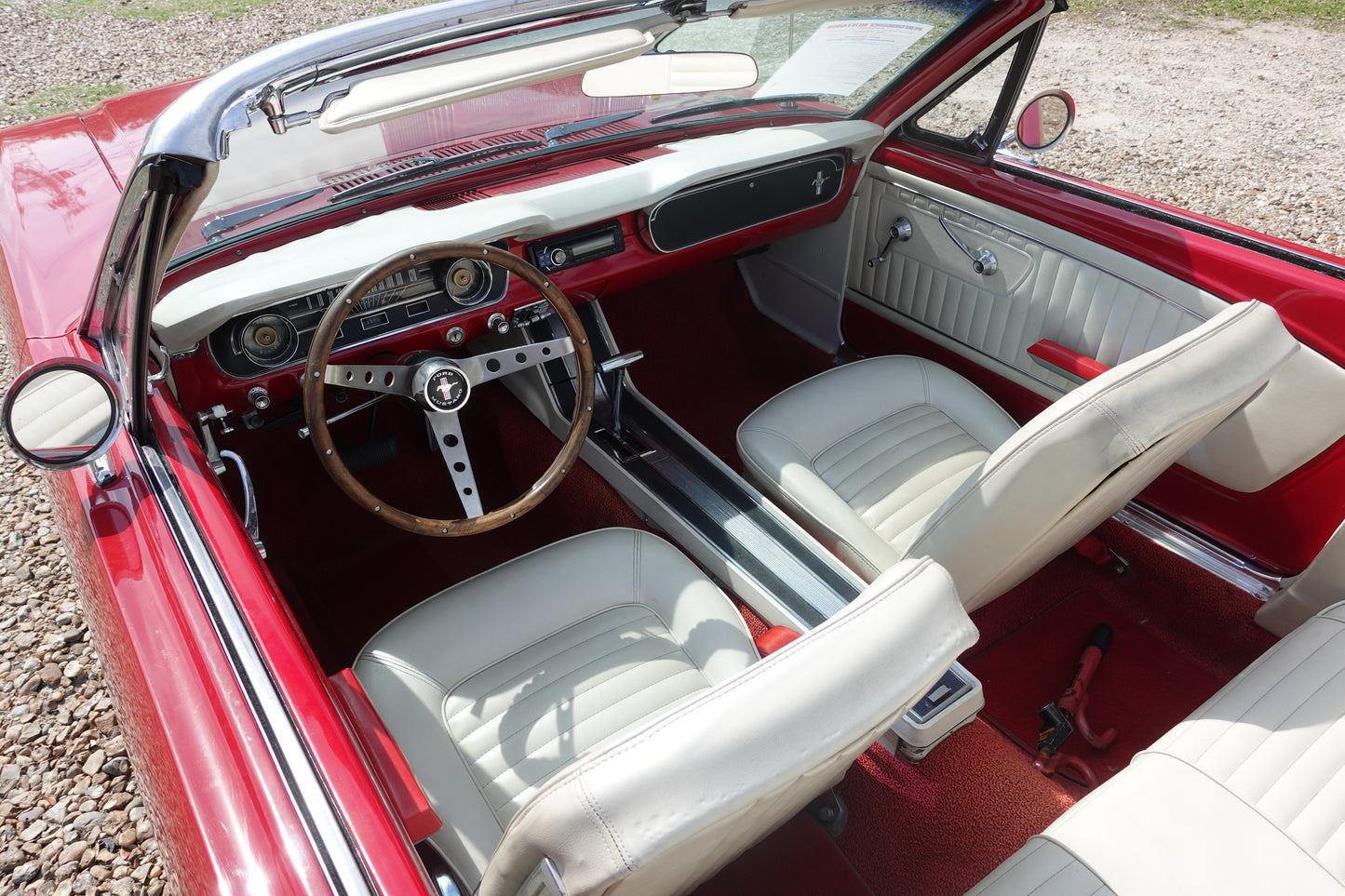 65 Mustang Convertible Red