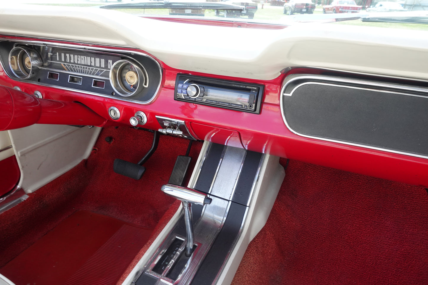 65 Mustang Convertible Red