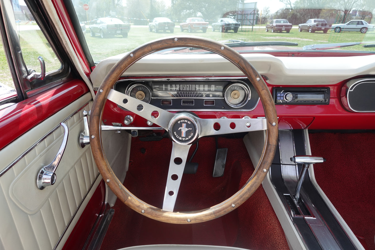 65 Mustang Convertible Red
