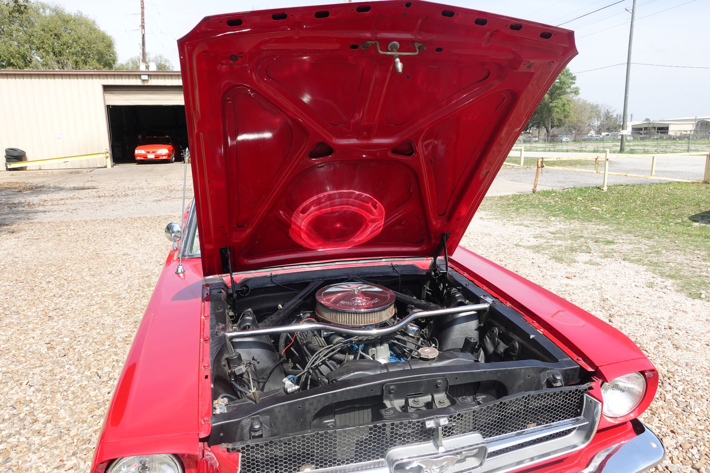 65 Mustang Convertible Red