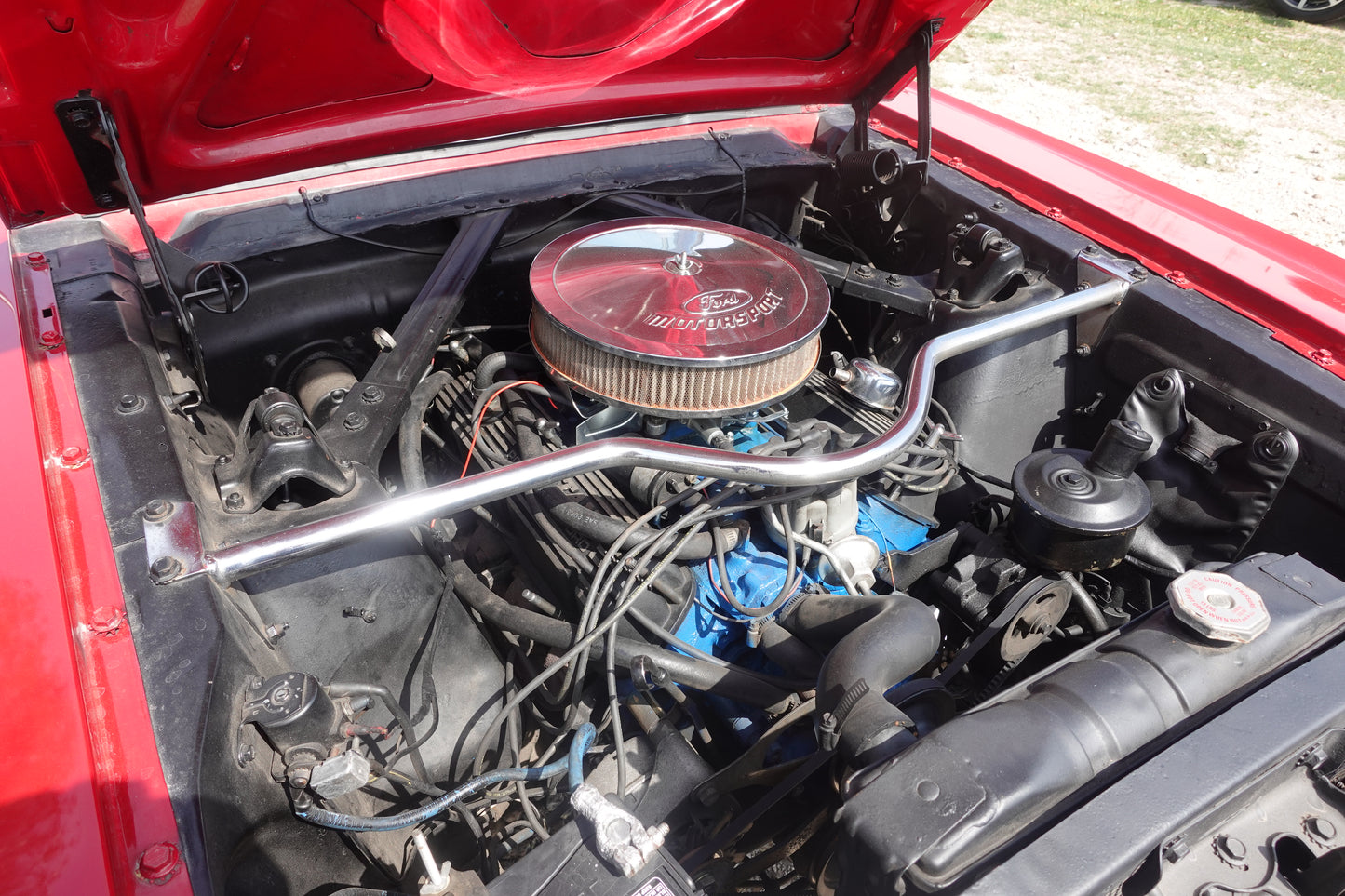 65 Mustang Convertible Red