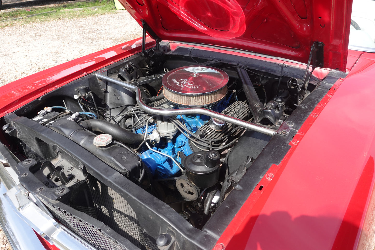 65 Mustang Convertible Red