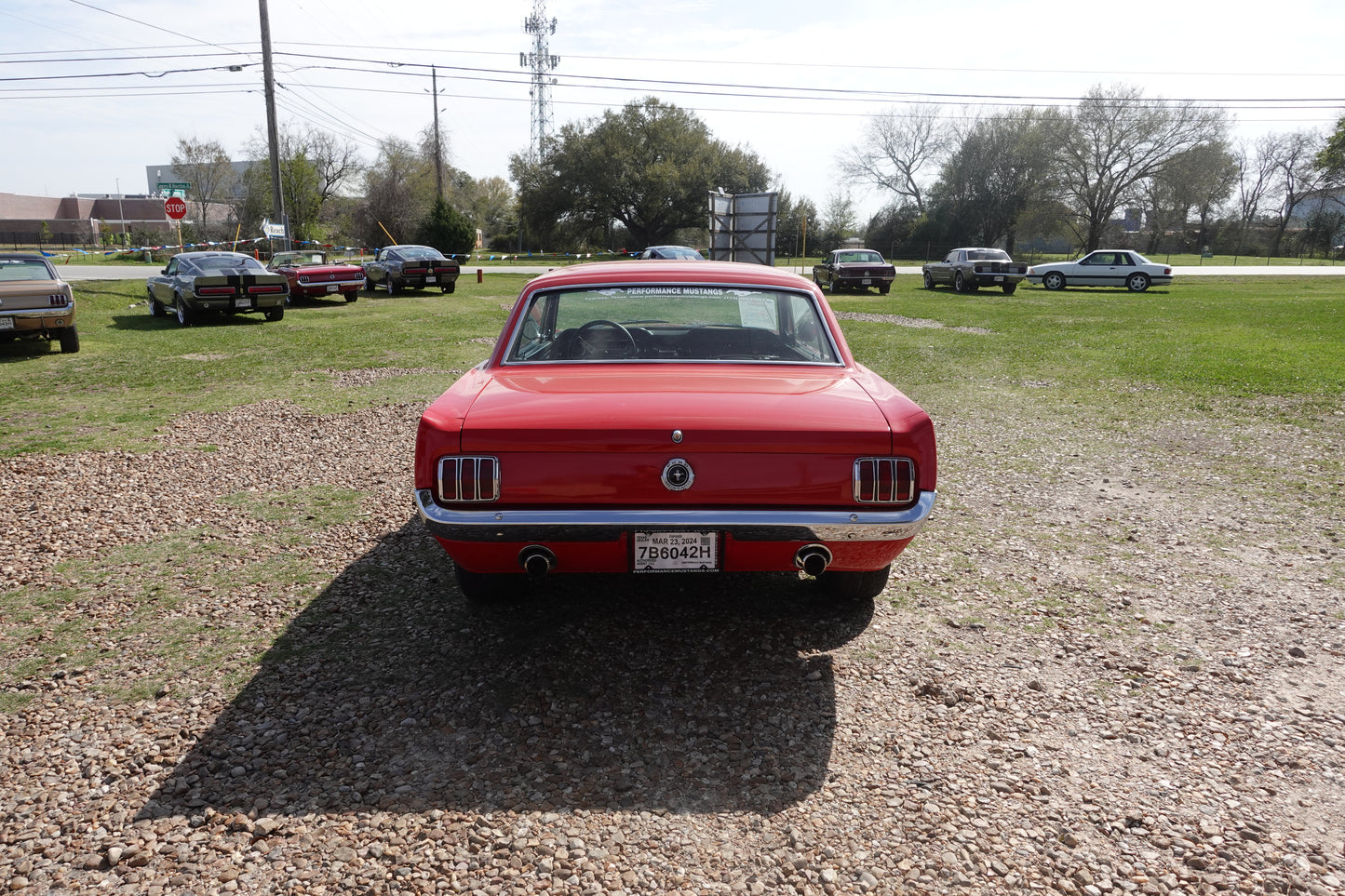 65 Mustang Coupe Red
