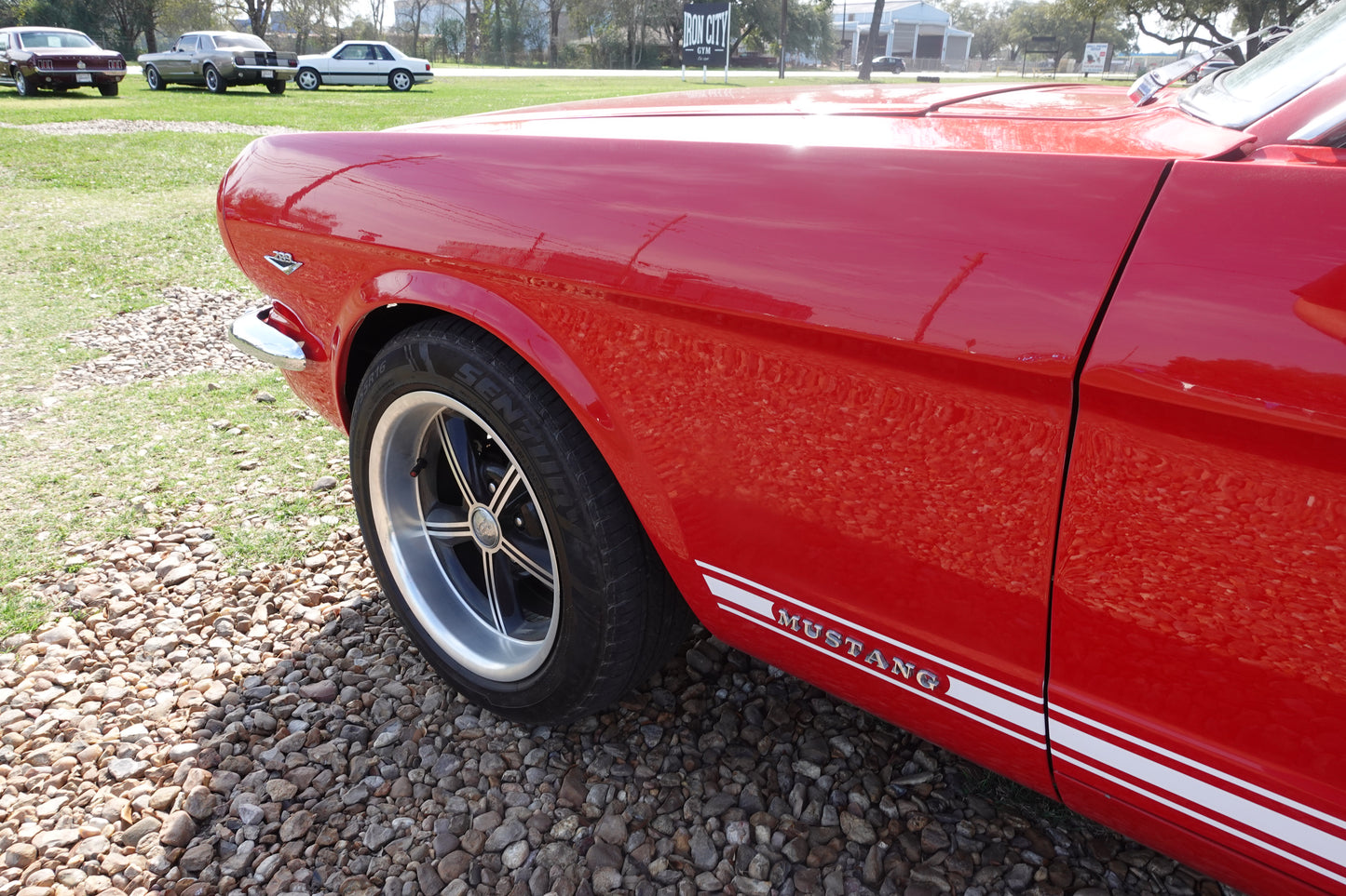 65 Mustang Coupe Red