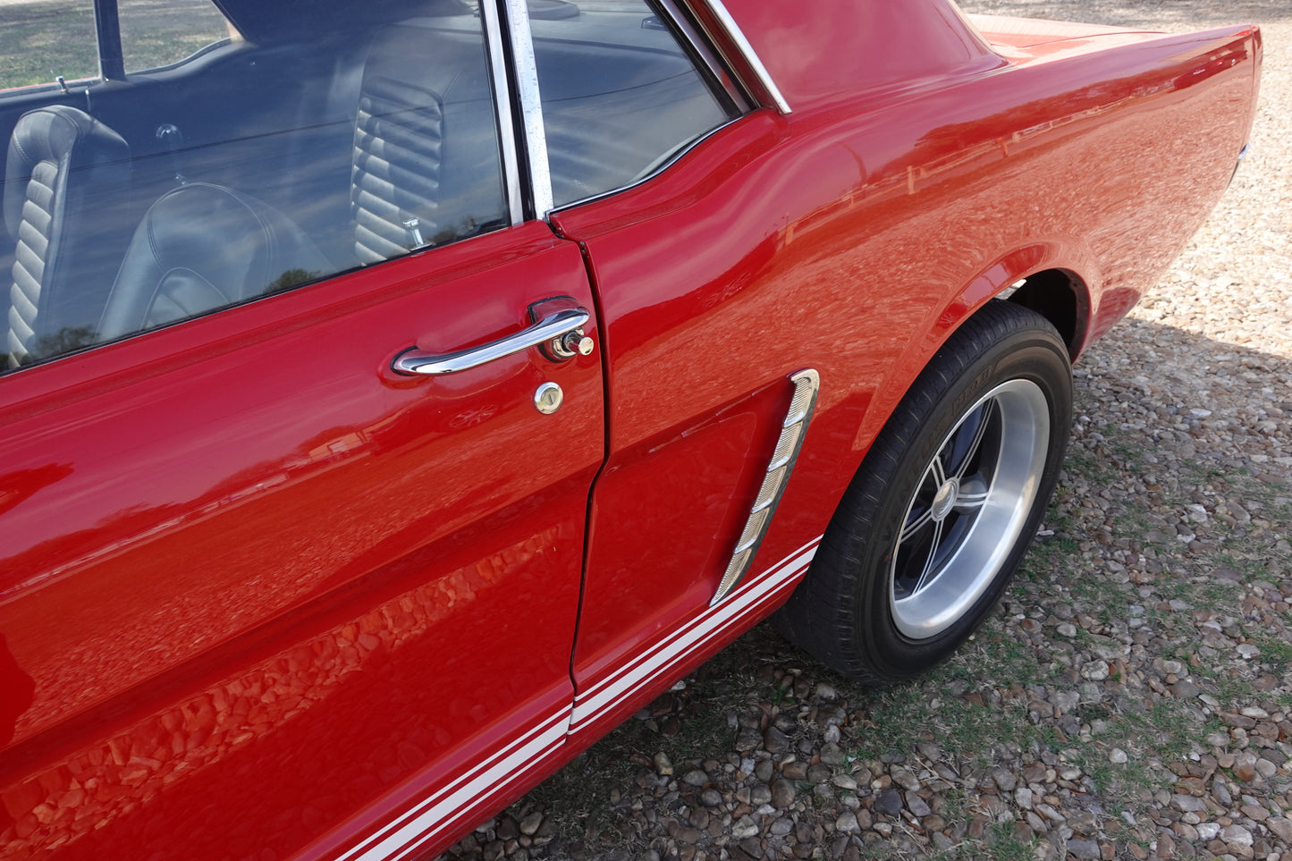65 Mustang Coupe Red