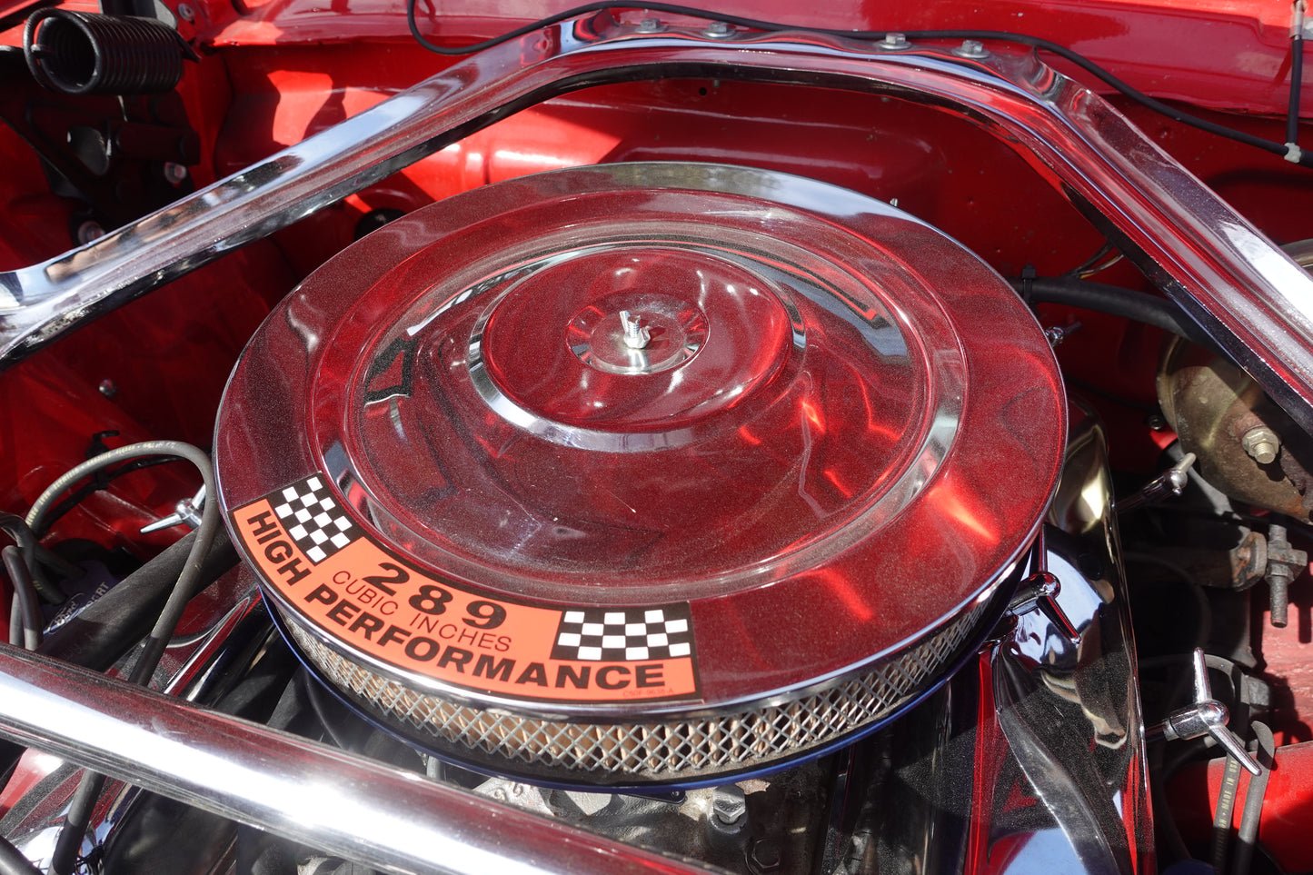65 Mustang Coupe Red