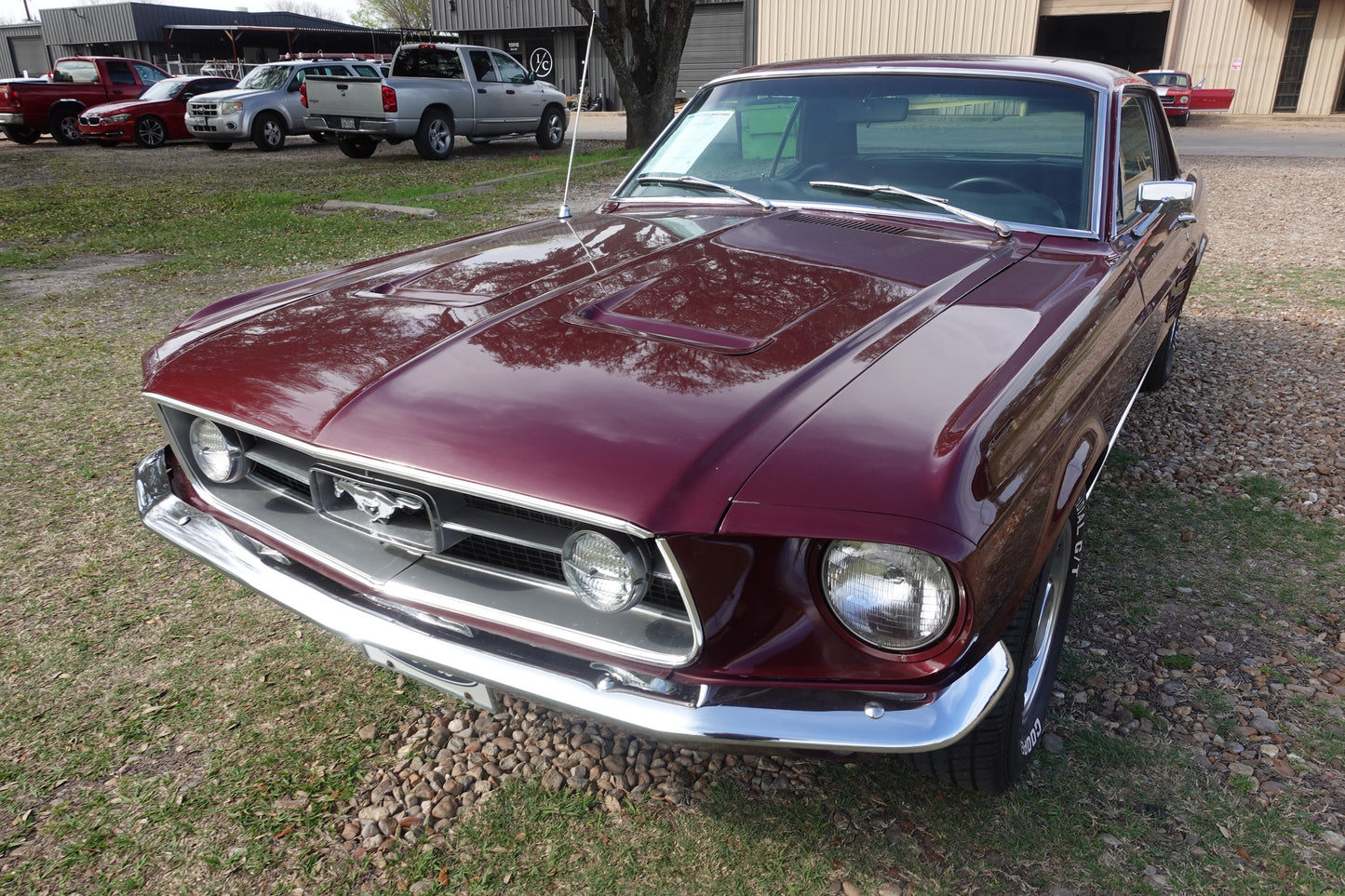 67 Mustang Burgundy