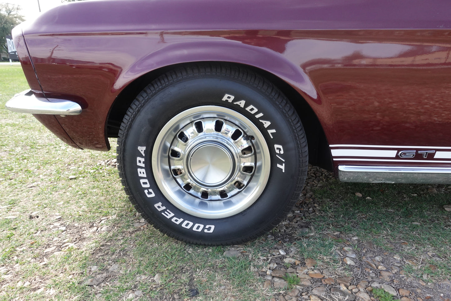67 Mustang Burgundy
