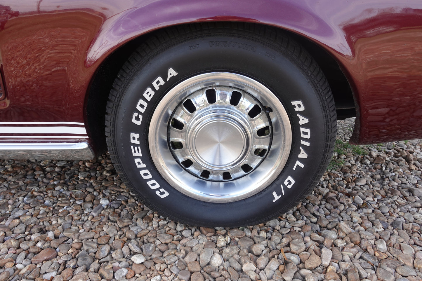 67 Mustang Burgundy