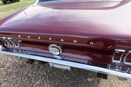 67 Mustang Burgundy