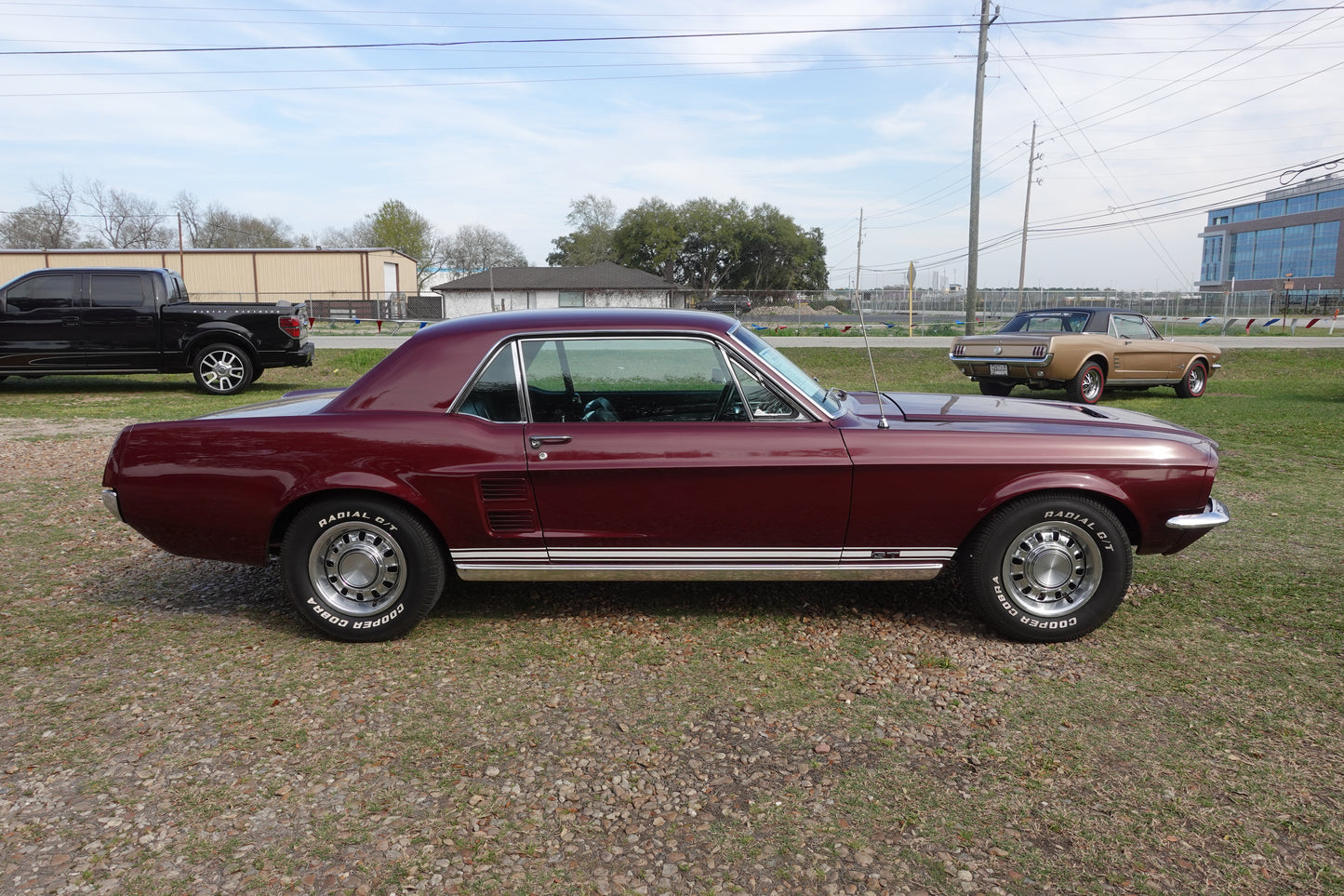 67 Mustang Burgundy