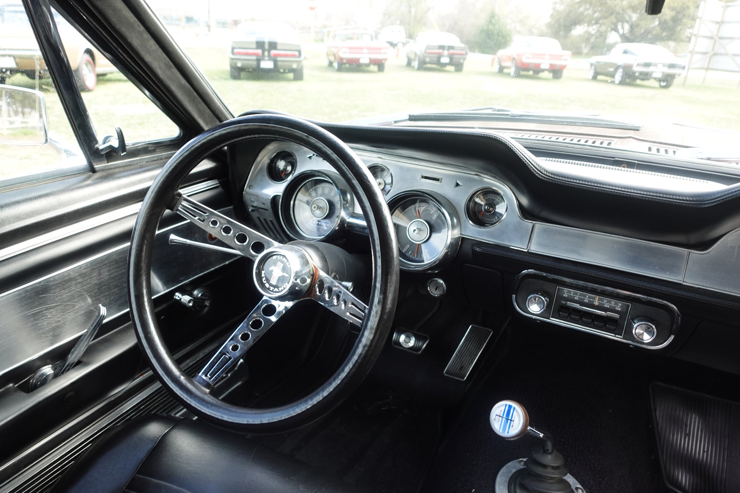 67 Mustang Burgundy