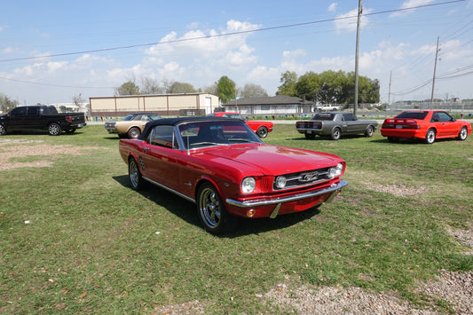 66 Mustang Convertible Red