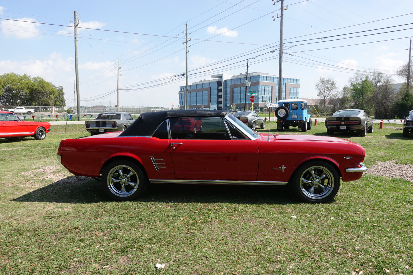 66 Mustang Convertible Red