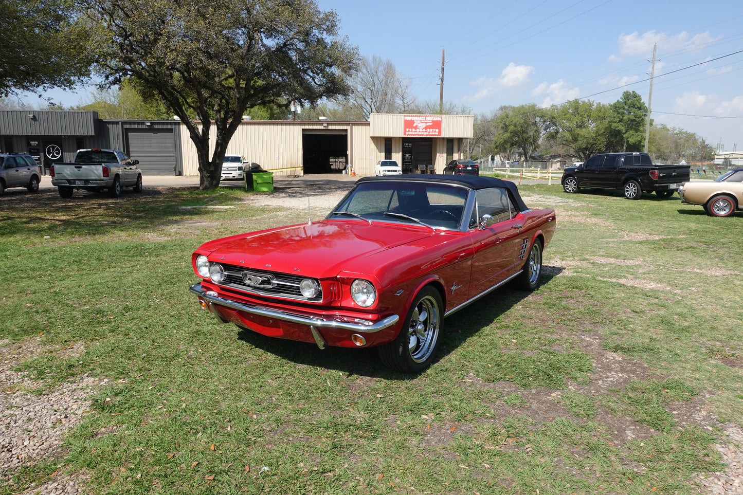 66 Mustang Convertible Red