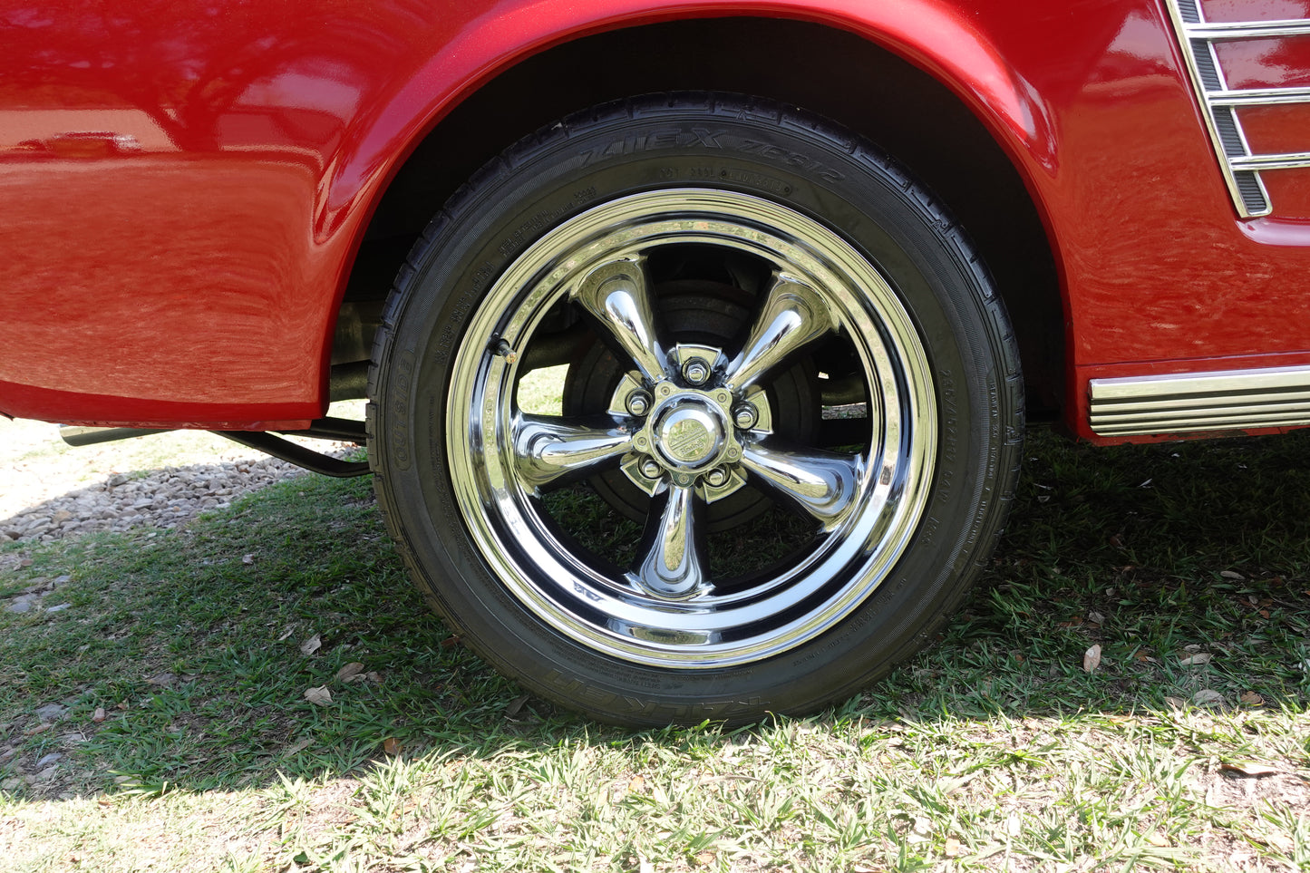 66 Mustang Convertible Red