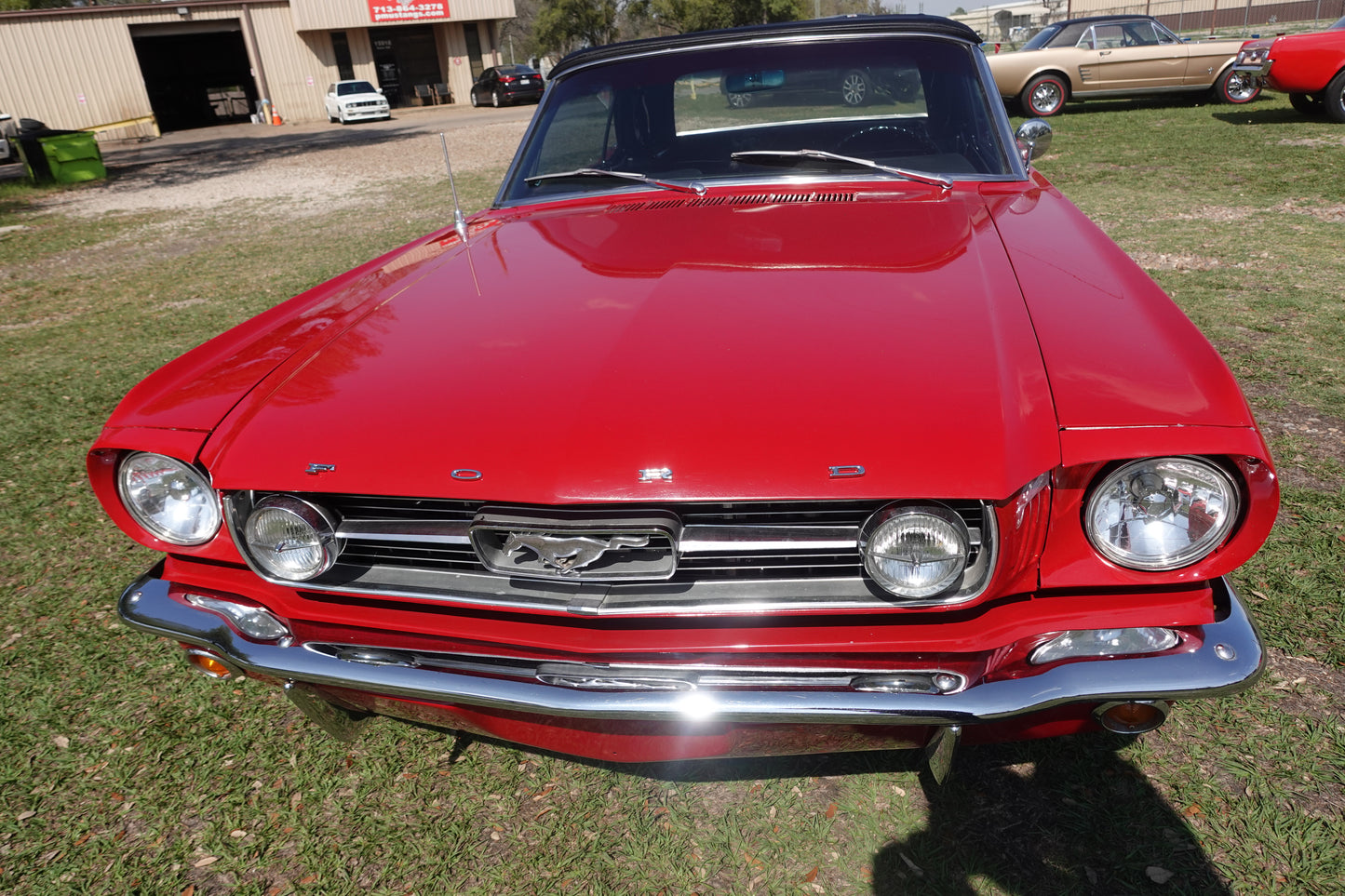 66 Mustang Convertible Red