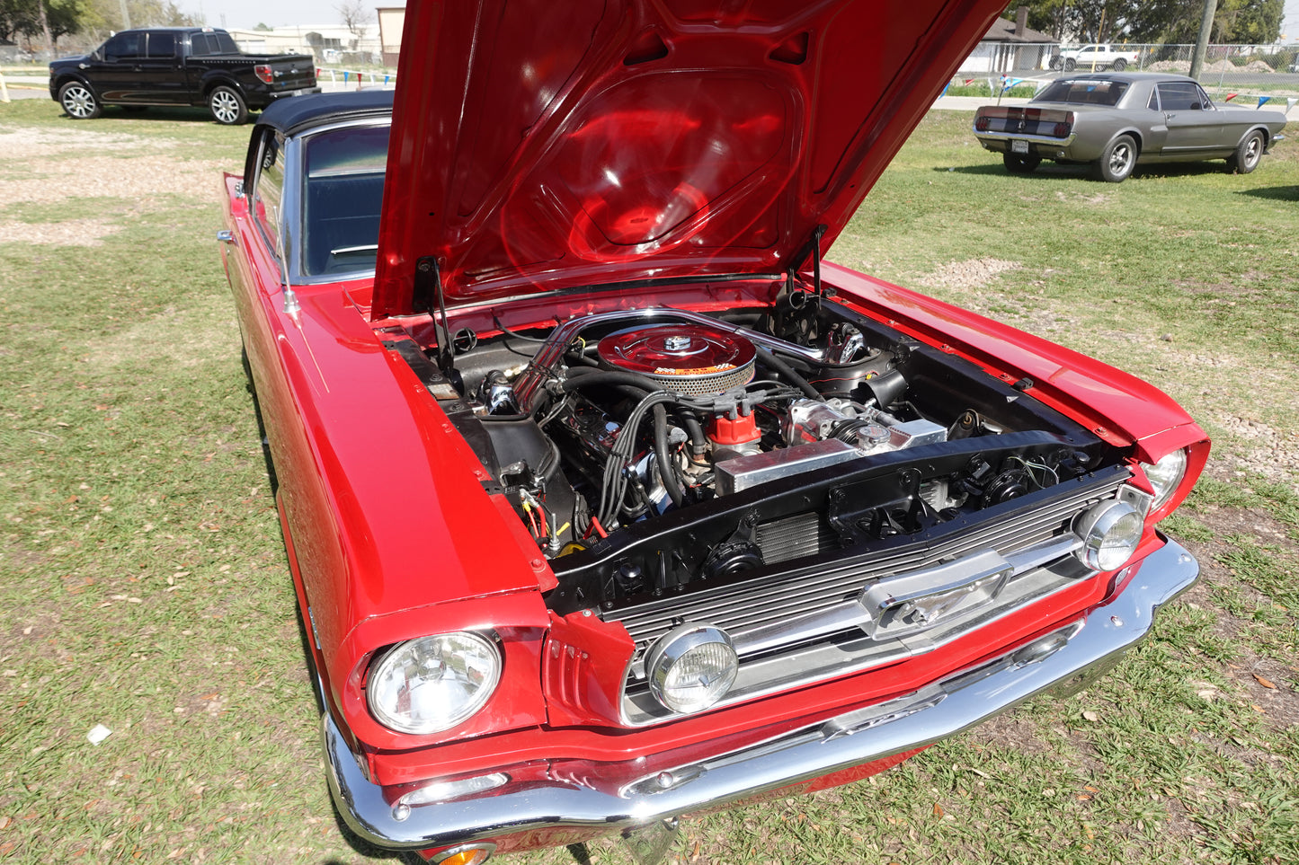 66 Mustang Convertible Red