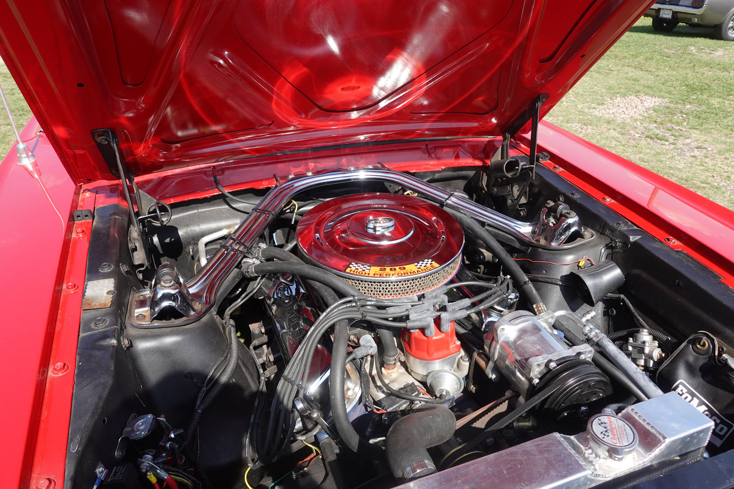 66 Mustang Convertible Red