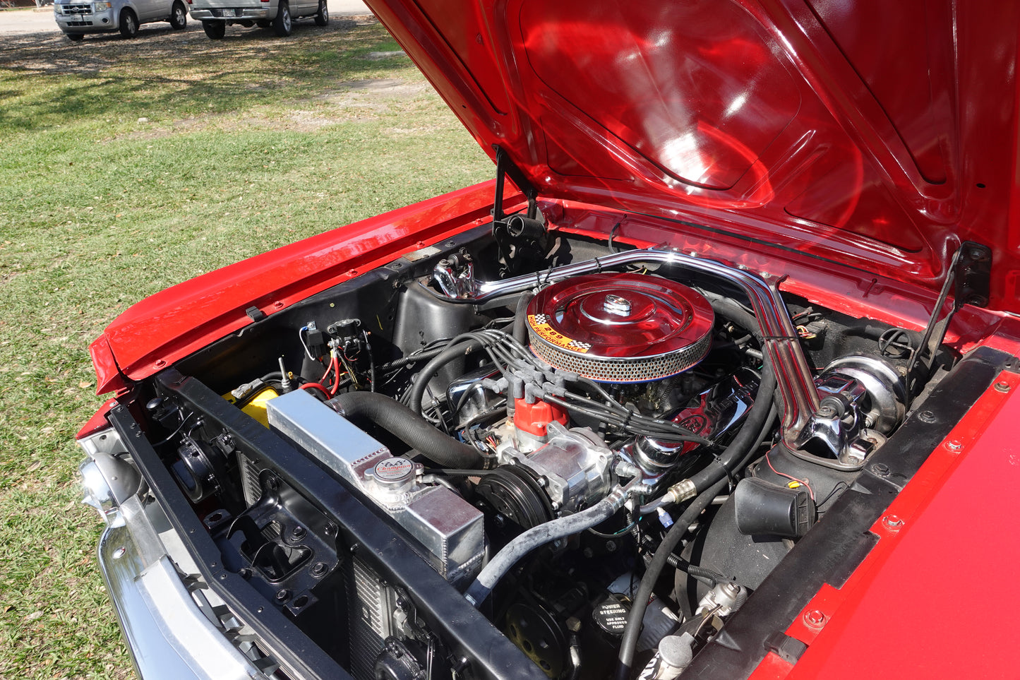 66 Mustang Convertible Red