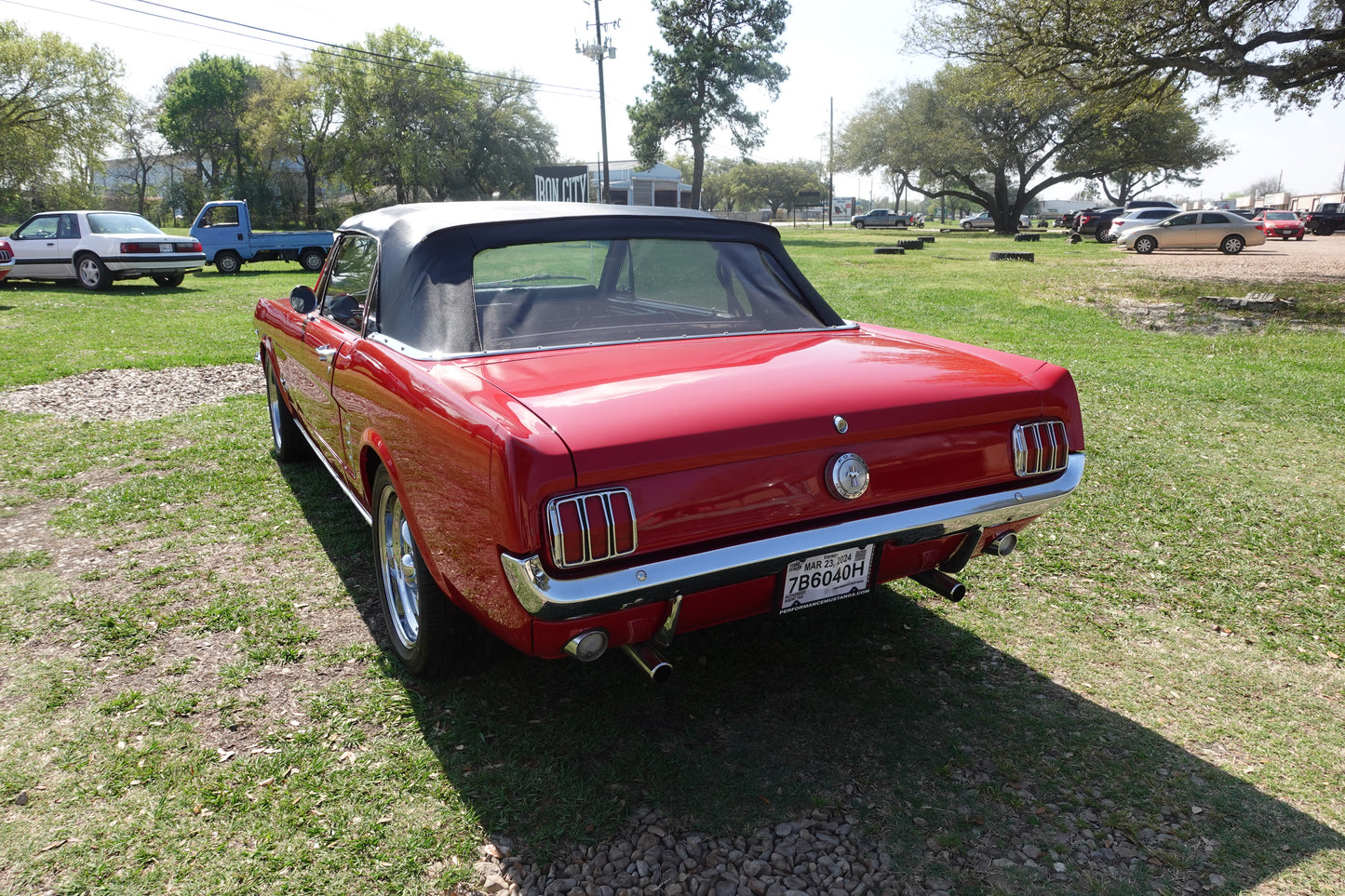 66 Mustang Convertible Red