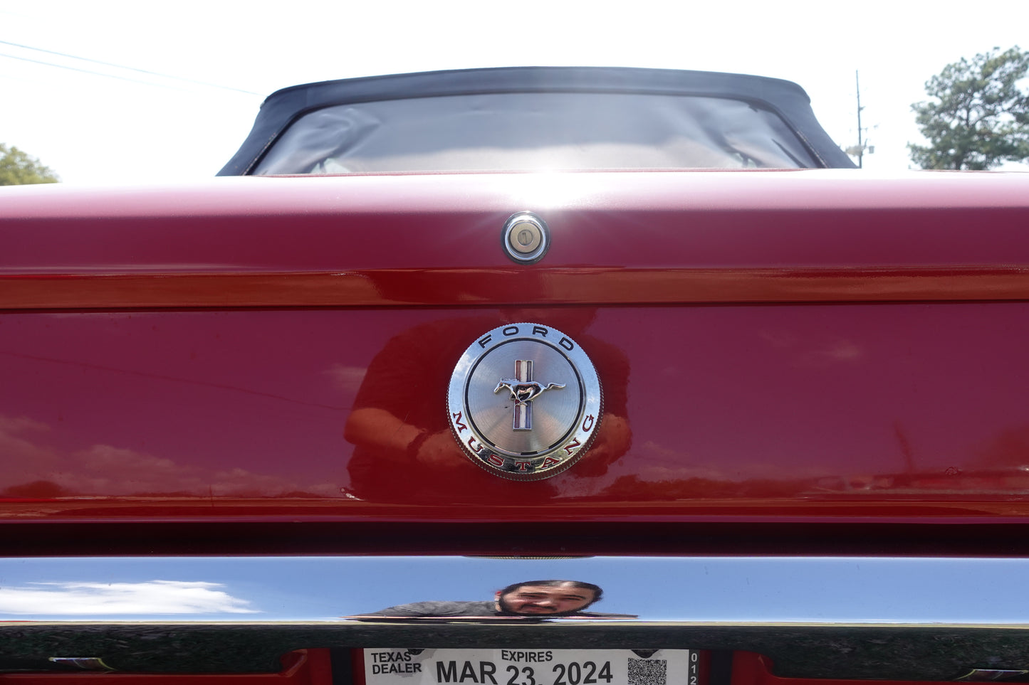 66 Mustang Convertible Red