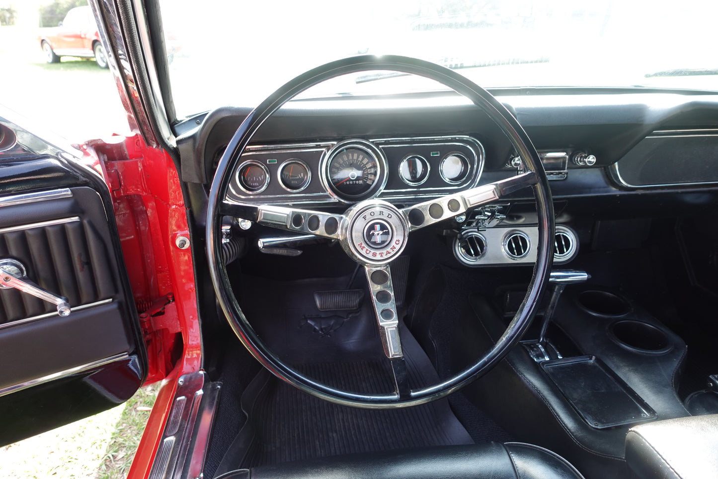 66 Mustang Convertible Red