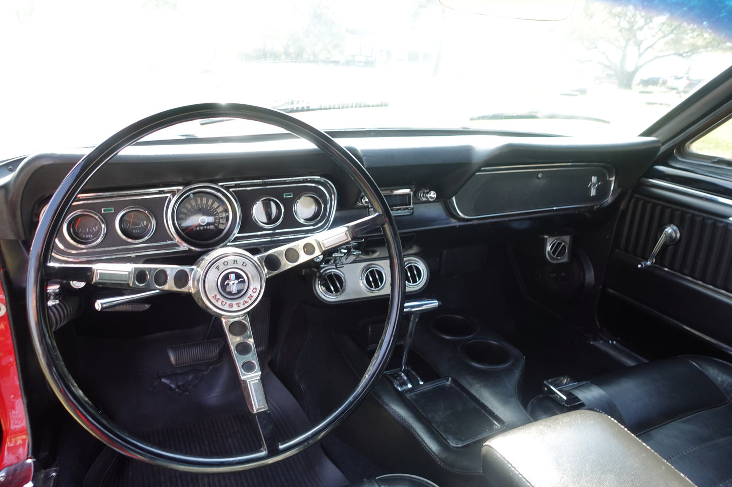 66 Mustang Convertible Red