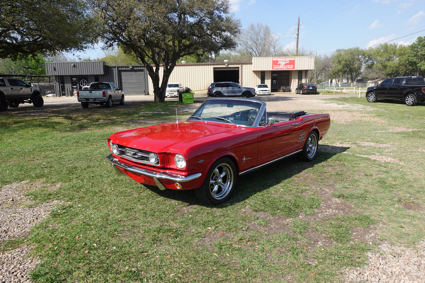 66 Mustang Convertible Red