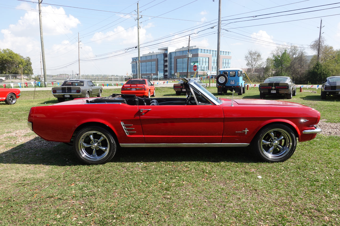 66 Mustang Convertible Red