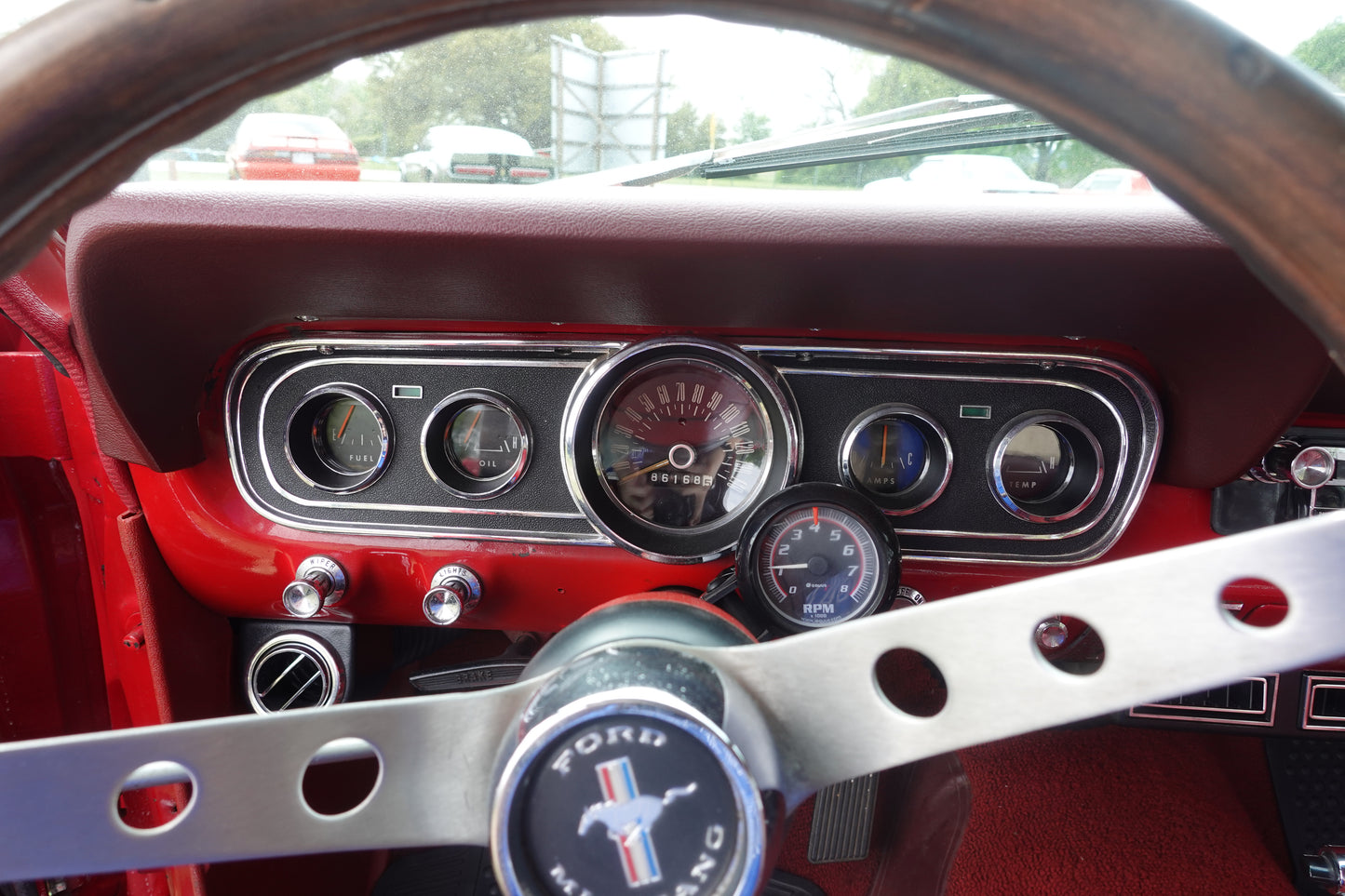 66 Coupe Red w/ Stripes