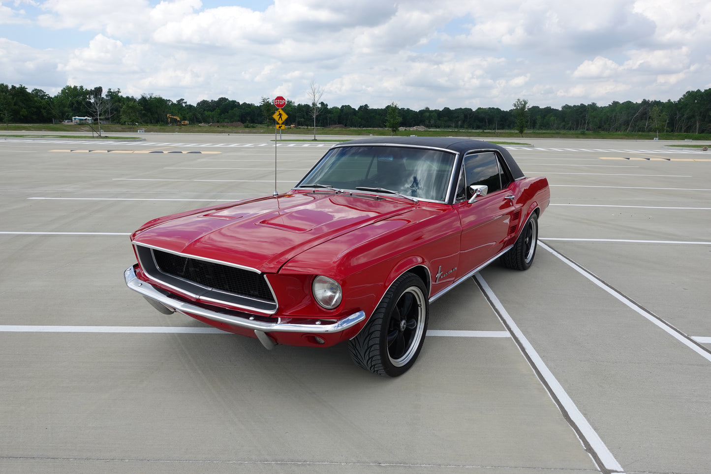 67 Mustang Coupe Red