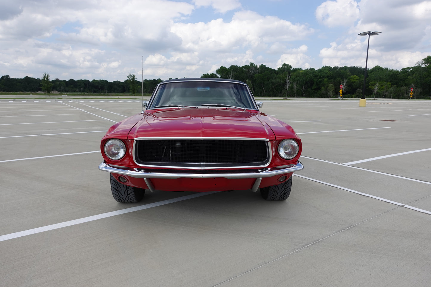 67 Mustang Coupe Red