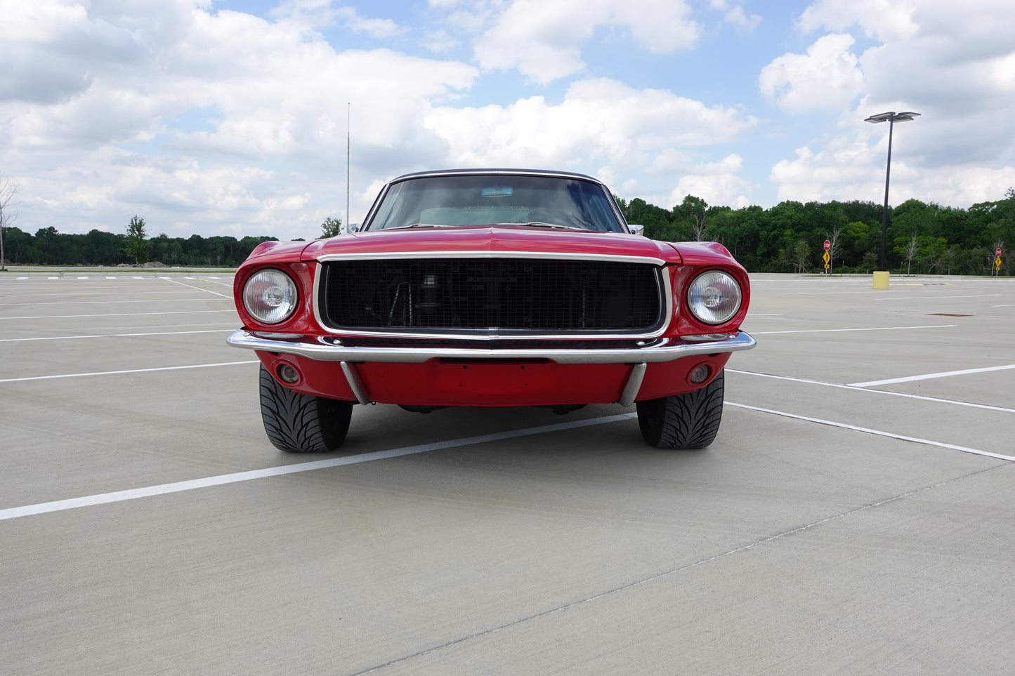 67 Mustang Coupe Red