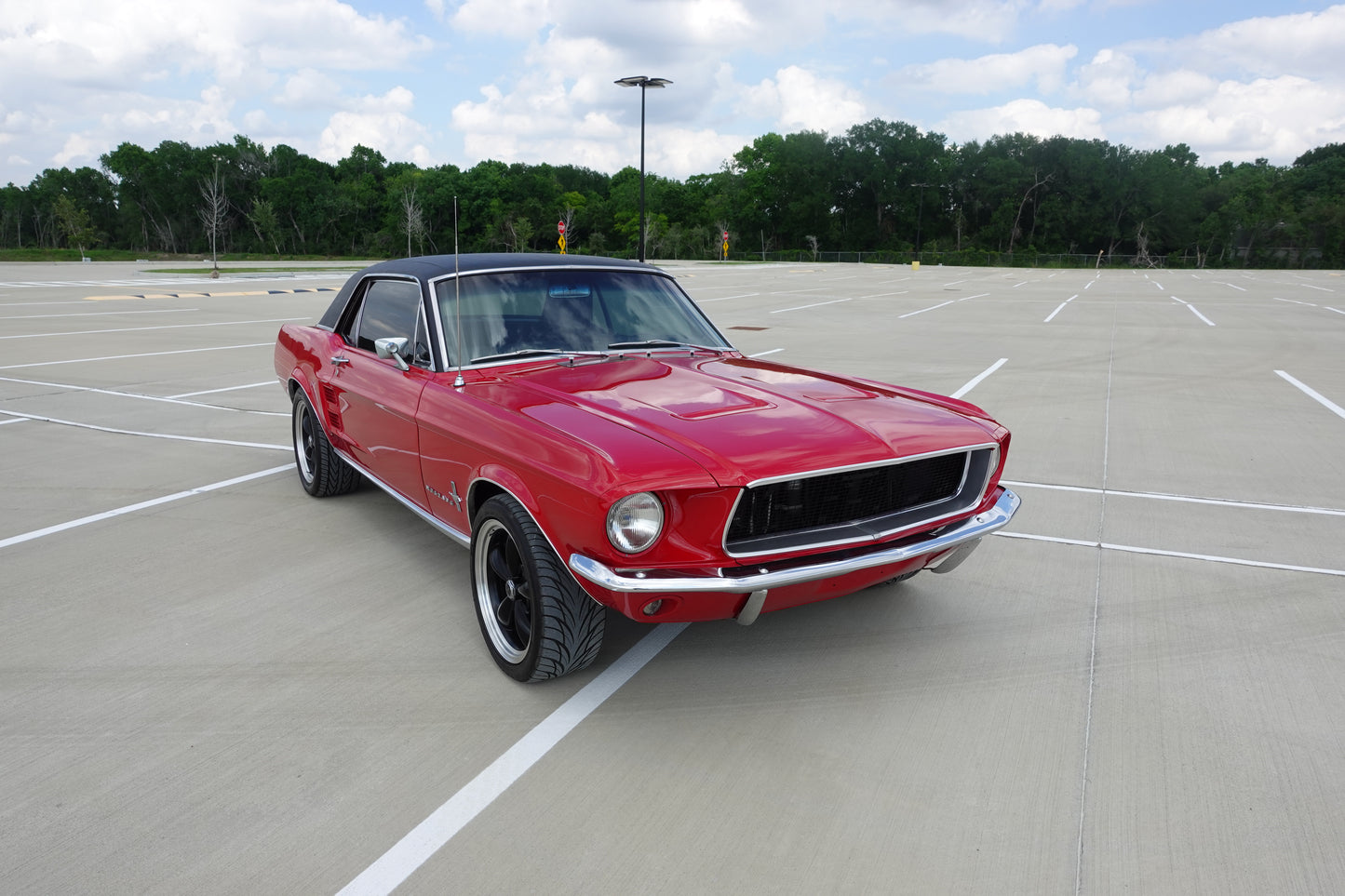 67 Mustang Coupe Red