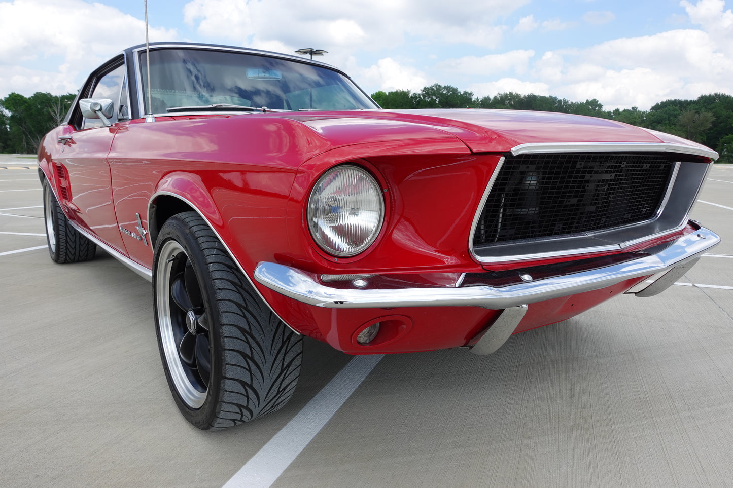 67 Mustang Coupe Red