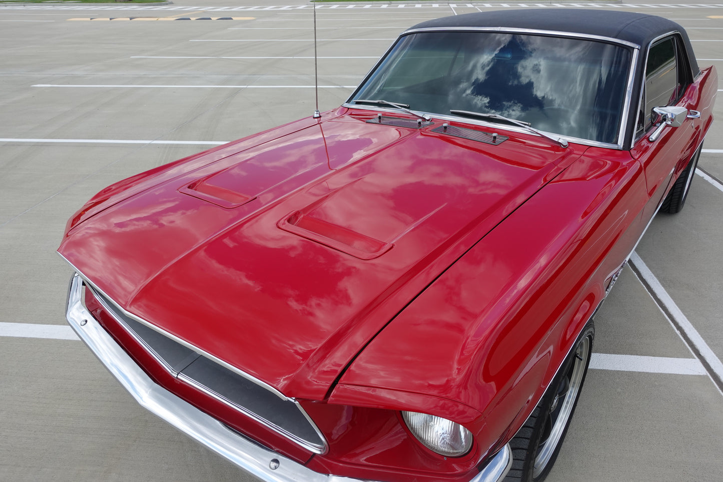 67 Mustang Coupe Red