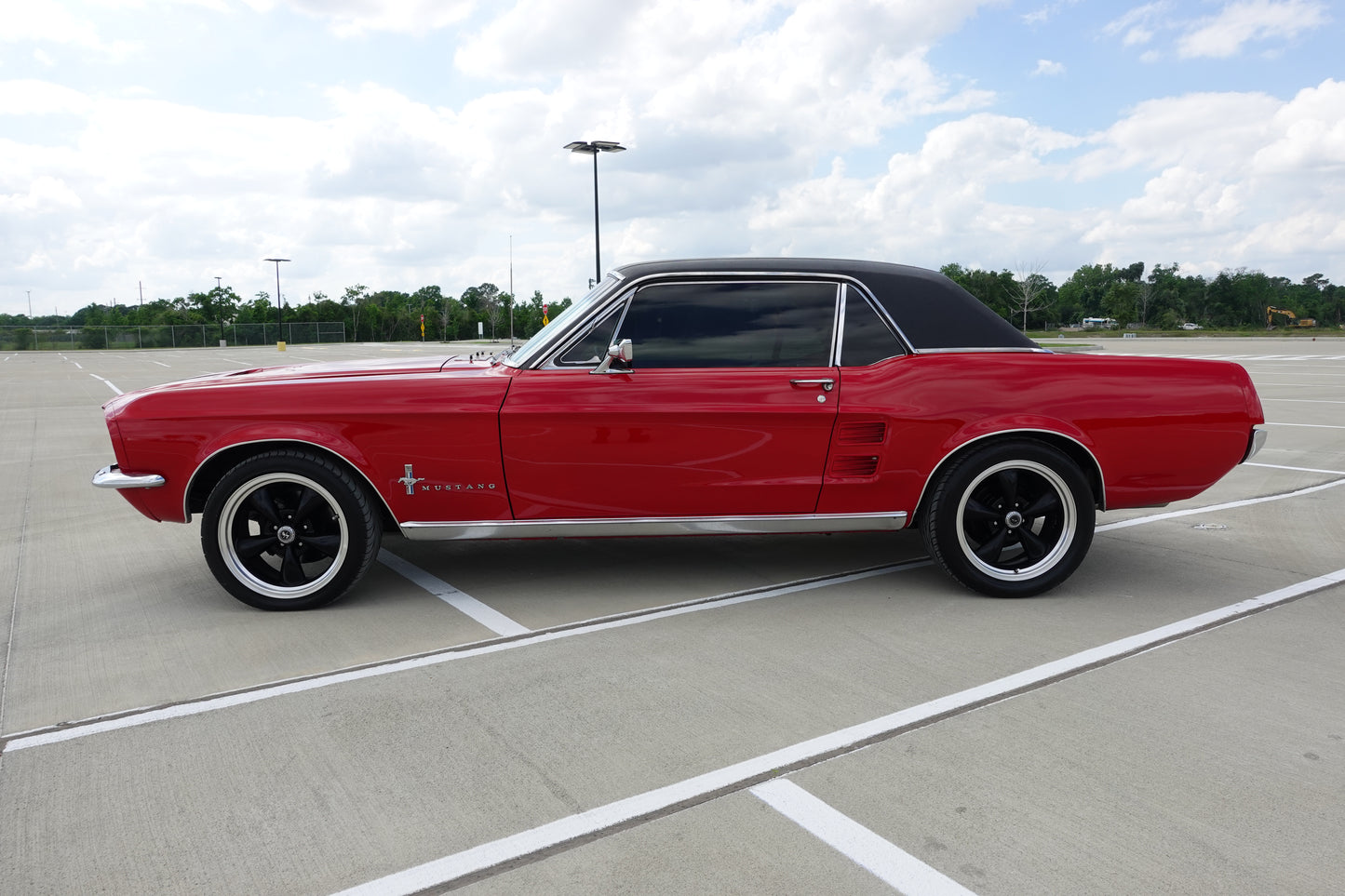 67 Mustang Coupe Red