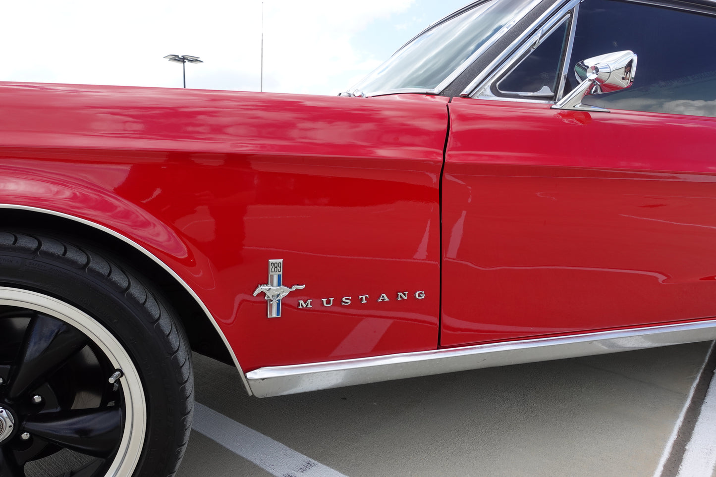 67 Mustang Coupe Red