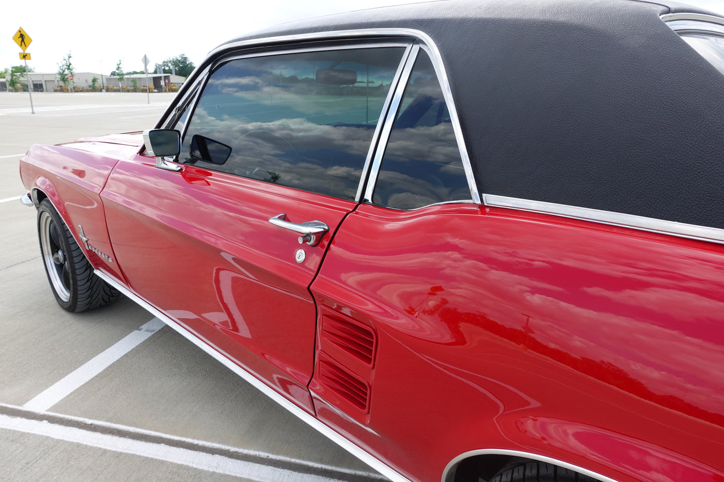 67 Mustang Coupe Red