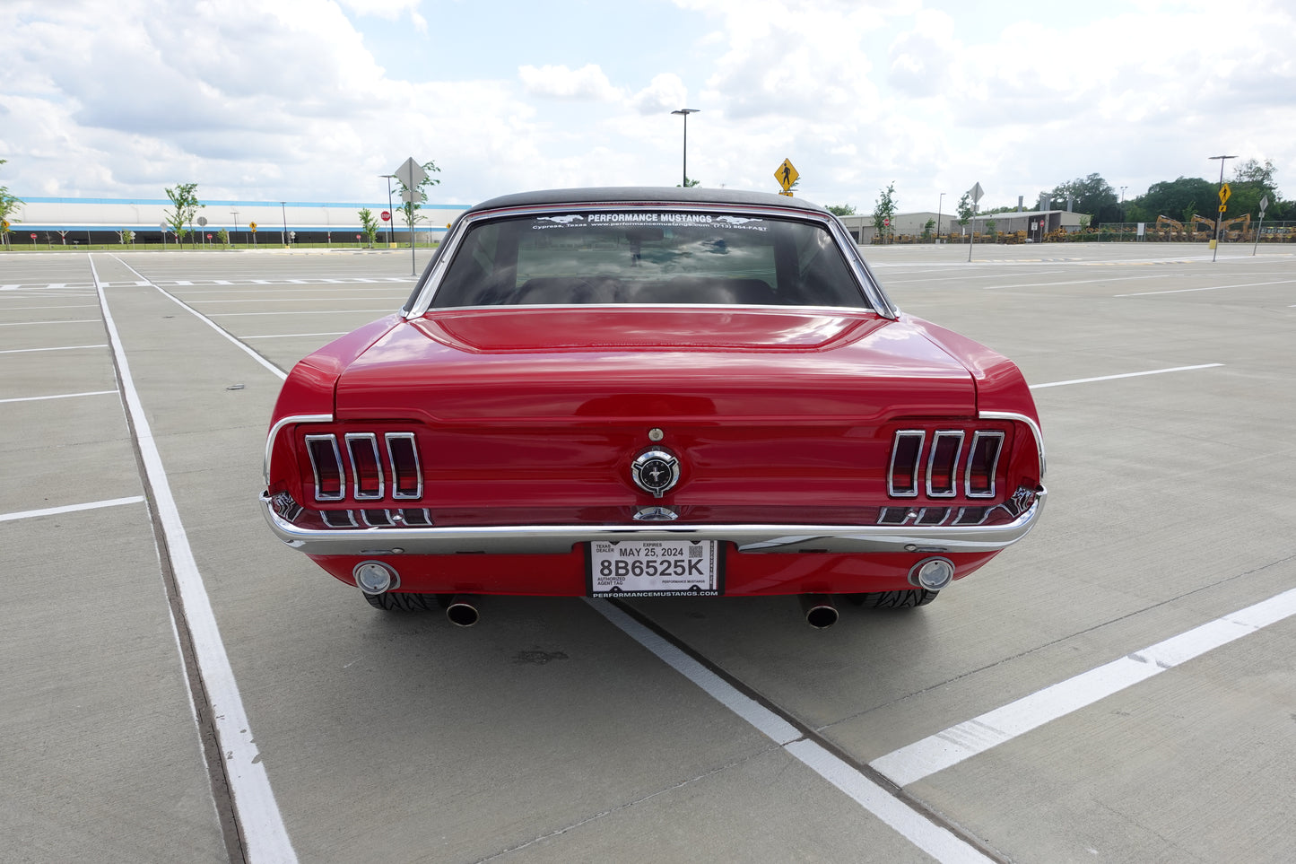 67 Mustang Coupe Red