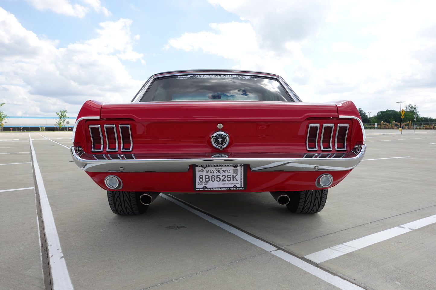 67 Mustang Coupe Red