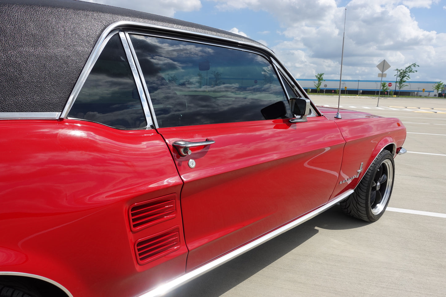 67 Mustang Coupe Red