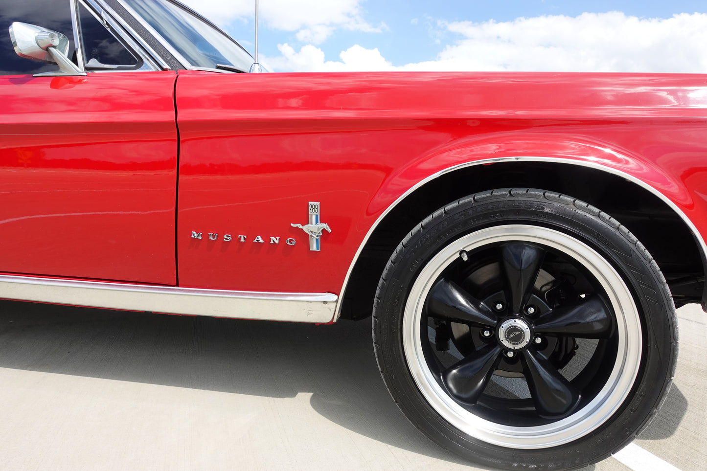 67 Mustang Coupe Red