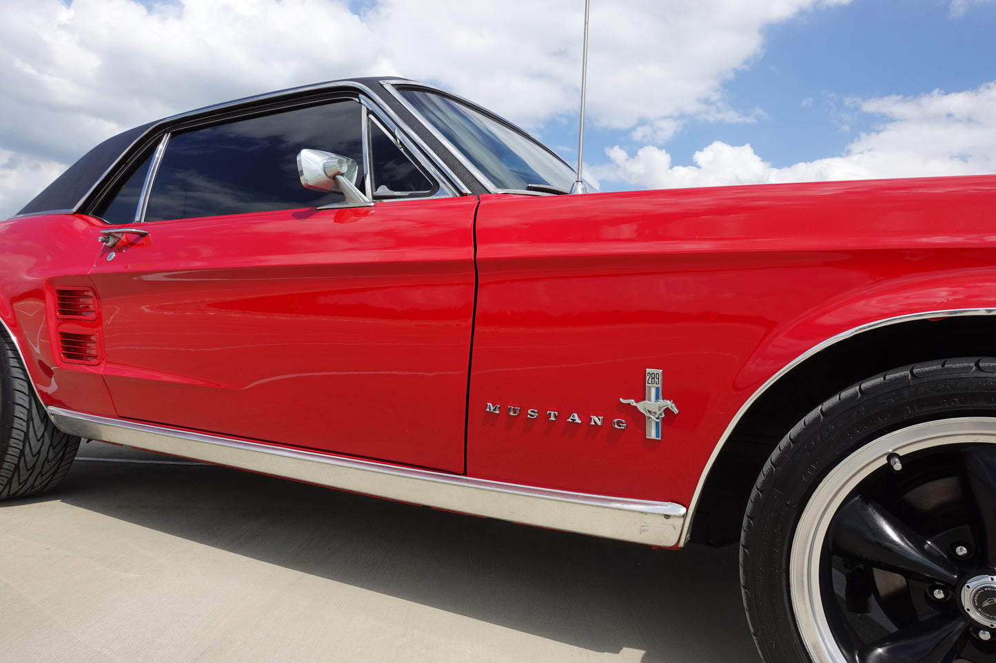 67 Mustang Coupe Red