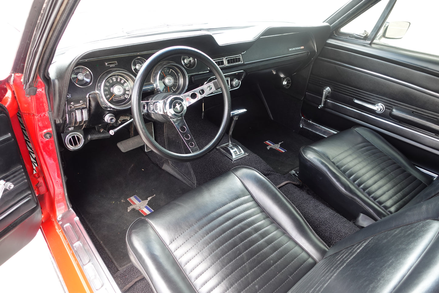 67 Mustang Coupe Red