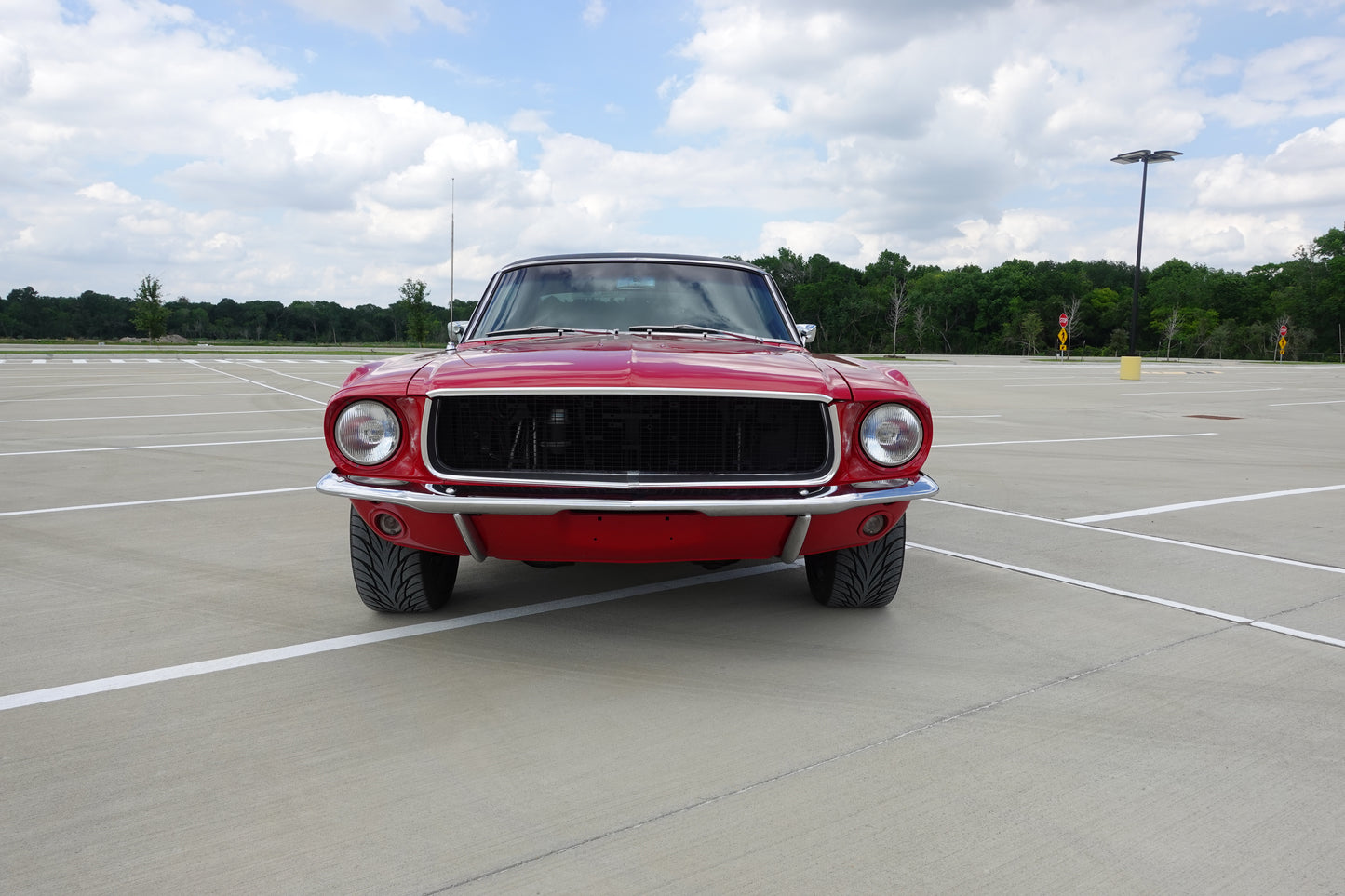 67 Mustang Coupe Red