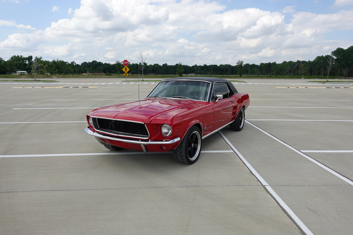 67 Mustang Coupe Red